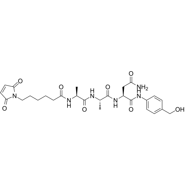 MC-Ala-Ala-Asn-PAB Chemical Structure MC-Ala-Ala-Asn-PAB