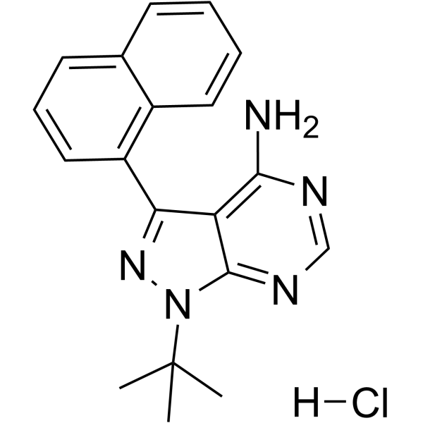 1-Naphthyl PP1 hydrochloride(Synonyms: 1-NA-PP 1 hydrochloride)