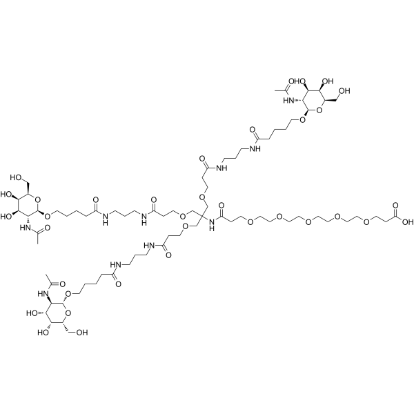tri-GalNAc-COOH Chemical Structure tri-GalNAc-COOH