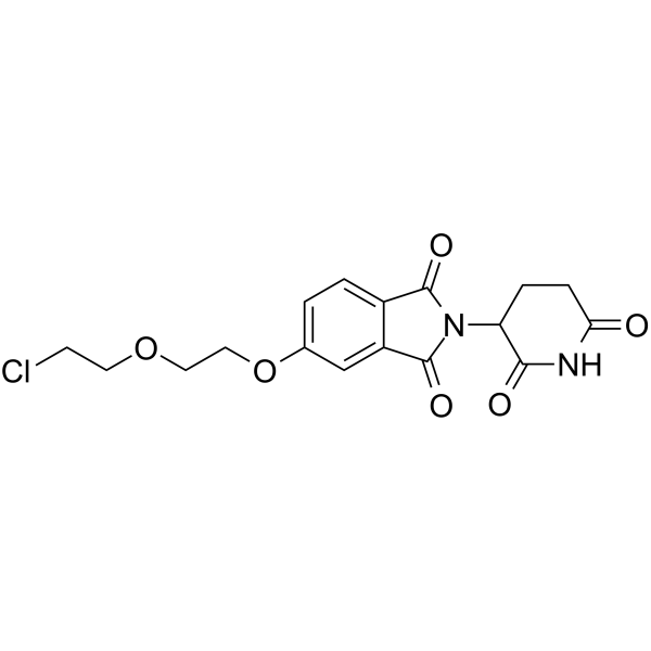 Thalidomide-5-PEG2-Cl Chemical Structure Thalidomide-5-PEG2-Cl