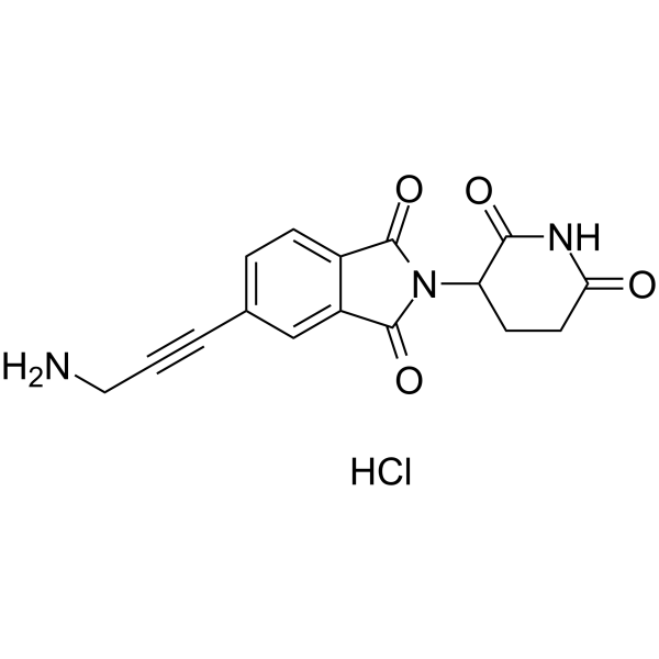 Thalidomide-5-propargyne-NH2 hydrochloride Chemical Structure Thalidomide-5-propargyne-NH2 hydrochloride