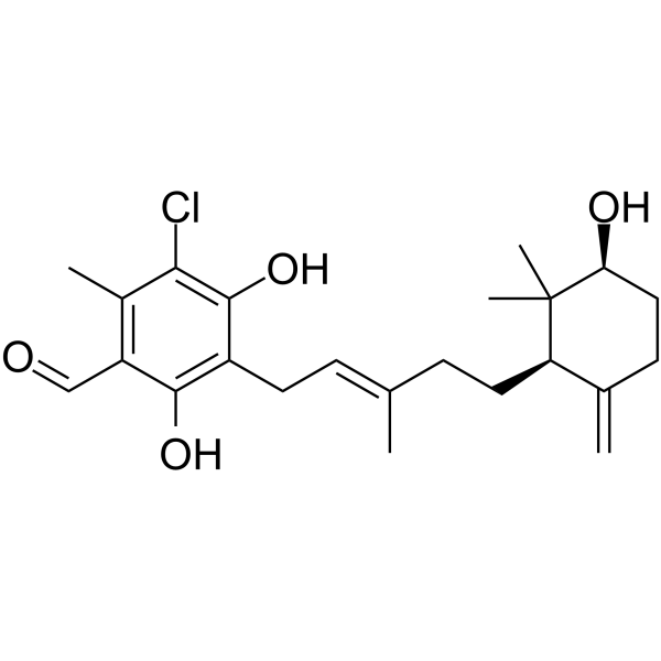 Ascochlorin A Chemical Structure Ascochlorin A(Synonyms: Acremochlorin A)