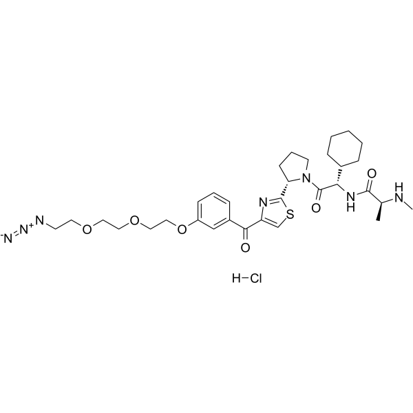 LCL-PEG3-N3 hydrochloride Chemical Structure LCL-PEG3-N3 hydrochloride