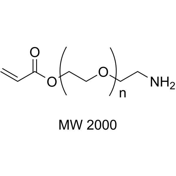 Acrylate-PEG-NH2 (MW 2000) Chemical Structure Acrylate-PEG-NH2 (MW 2000)