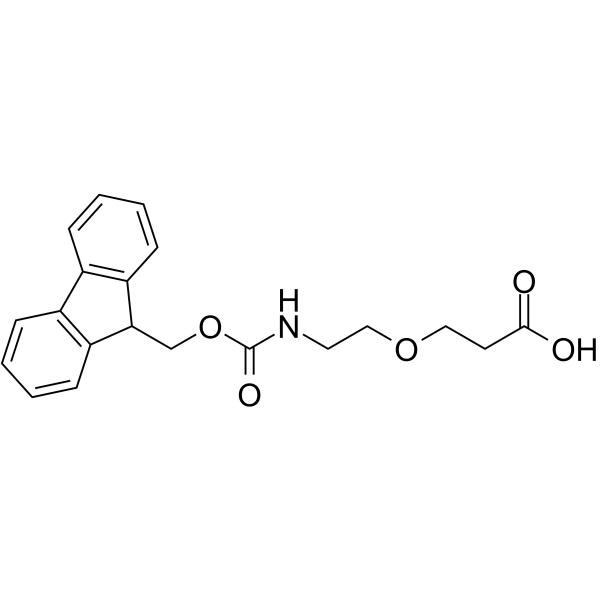 Fmoc-NH-PEG1-C2-acid Chemical Structure Fmoc-NH-PEG1-C2-acid