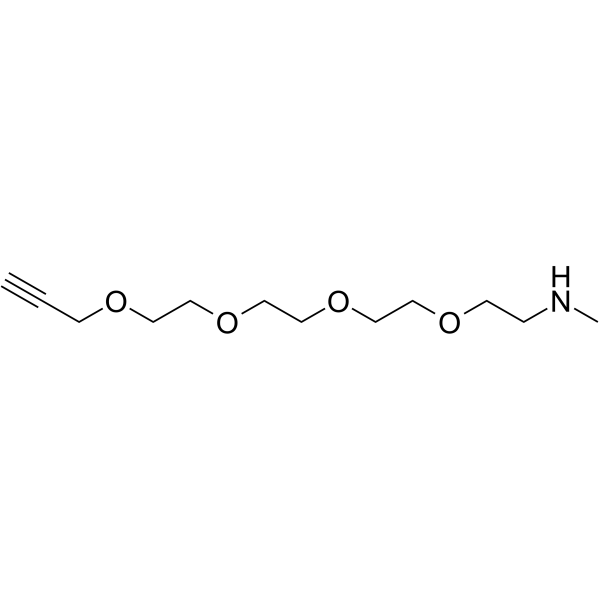 Propargyl-PEG4-methylamine Chemical Structure Propargyl-PEG4-methylamine