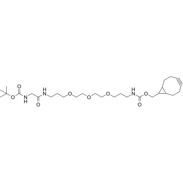 Boc-gly-PEG3-endo-BCN Chemical Structure Boc-gly-PEG3-endo-BCN