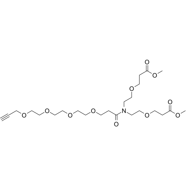 N-(Propargyl-PEG4-carbonyl)-N-bis(PEG1-methyl ester)