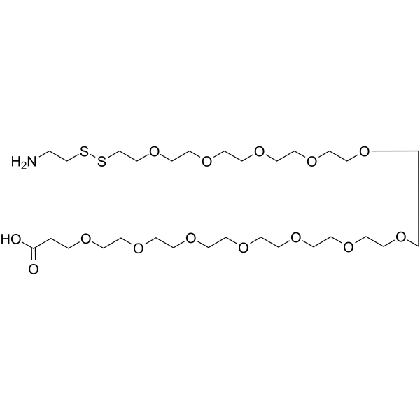 Amino-SS-PEG12-acid Chemical Structure Amino-SS-PEG12-acid