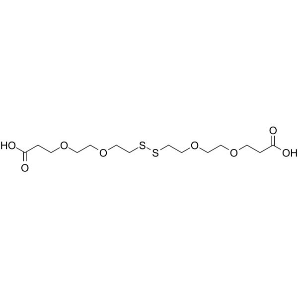 Acid-PEG2-SS-PEG2-acid Chemical Structure Acid-PEG2-SS-PEG2-acid