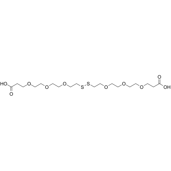 Acid-PEG3-SS-PEG3-acid Chemical Structure Acid-PEG3-SS-PEG3-acid