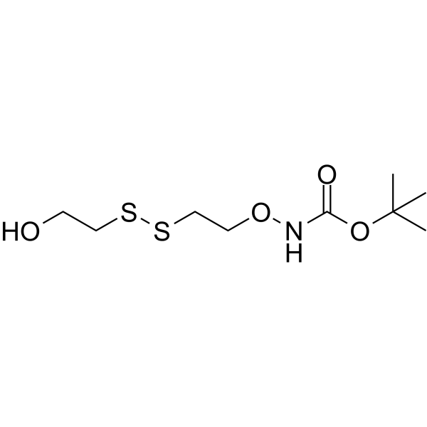 Boc-aminooxy-ethyl-SS-propanol Chemical Structure Boc-aminooxy-ethyl-SS-propanol