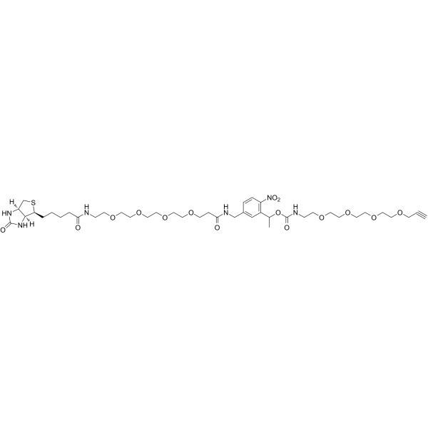 Biotin-PEG4-PC-PEG4-alkyne Chemical Structure Biotin-PEG4-PC-PEG4-alkyne