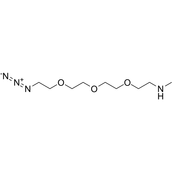 Methylamino-PEG3-azide Chemical Structure Methylamino-PEG3-azide