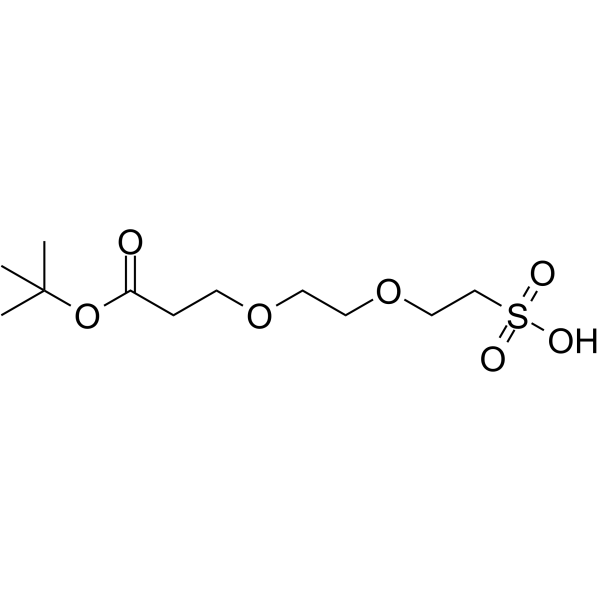 Boc-PEG2-sulfonic acid Chemical Structure Boc-PEG2-sulfonic acid