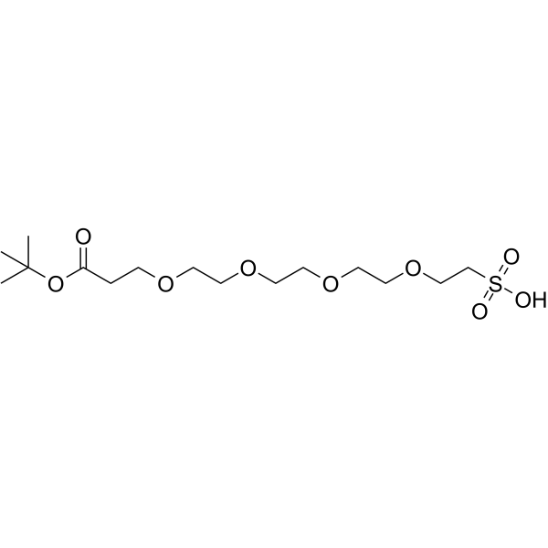 Boc-PEG4-sulfonic acid Chemical Structure Boc-PEG4-sulfonic acid