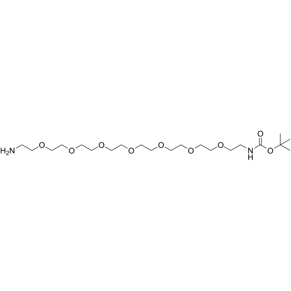 Boc-NH-PEG7-NH2 Chemical Structure Boc-NH-PEG7-NH2