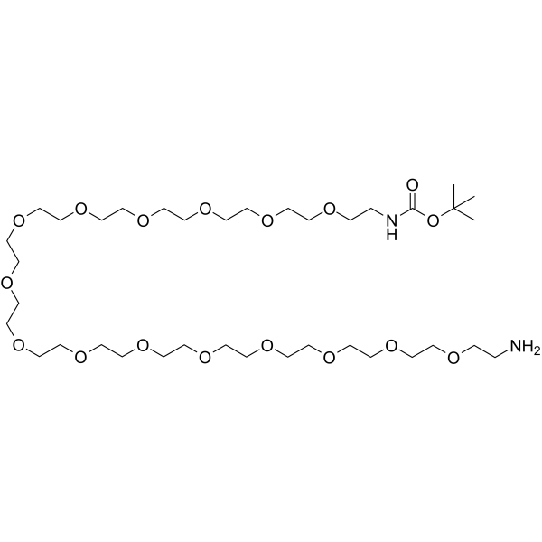 Boc-NH-PEG15-NH2 Chemical Structure Boc-NH-PEG15-NH2
