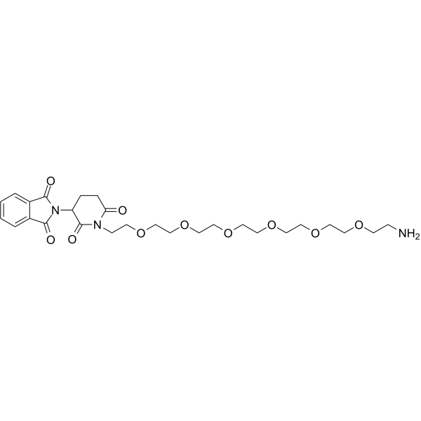 Amino-PEG6-Thalidomide Chemical Structure Amino-PEG6-Thalidomide