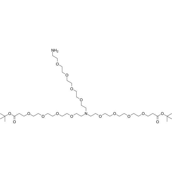 N-(Amino-PEG4)-N-bis(PEG4-Boc) Chemical Structure N-(Amino-PEG4)-N-bis(PEG4-Boc)