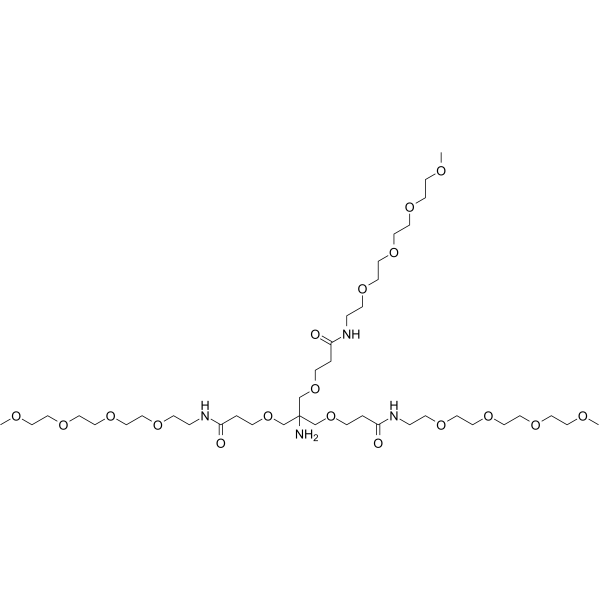 Amino-Tri-(m-PEG4-ethoxymethyl)-methane Chemical Structure Amino-Tri-(m-PEG4-ethoxymethyl)-methane