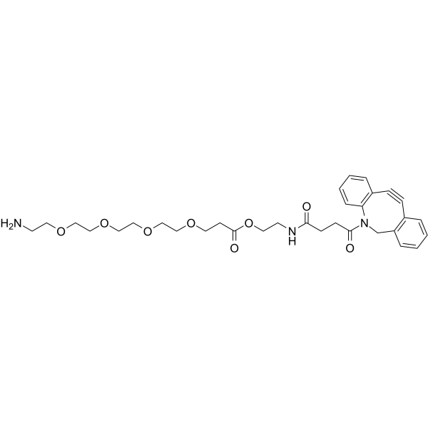 DBCO-C2-PEG4-amine Chemical Structure DBCO-C2-PEG4-amine