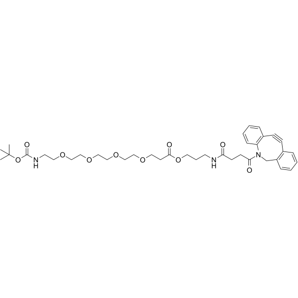 DBCO-C3-PEG4-NH-Boc Chemical Structure DBCO-C3-PEG4-NH-Boc