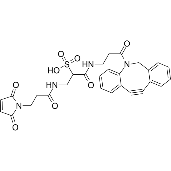 Mal-Sulfo-DBCO Chemical Structure Mal-Sulfo-DBCO