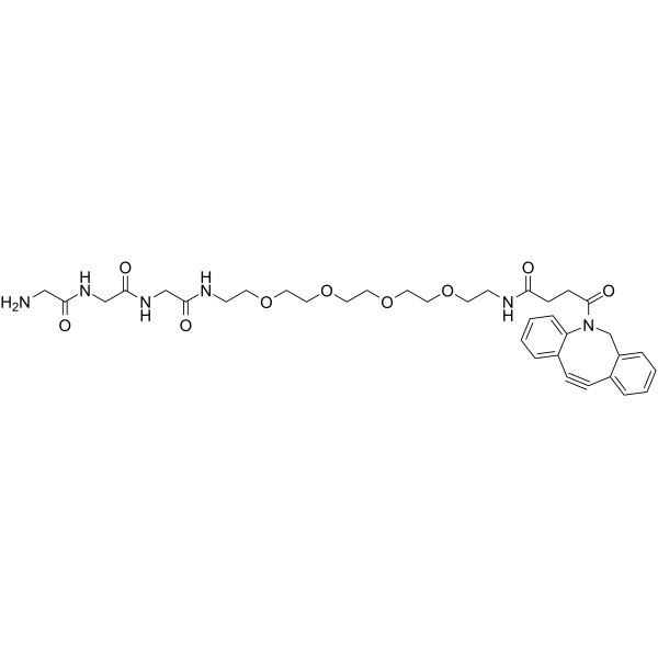 Gly-Gly-Gly-PEG4-DBCO Chemical Structure Gly-Gly-Gly-PEG4-DBCO