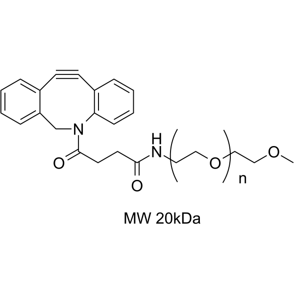 DBCO-mPEG (MW 20kDa) Chemical Structure DBCO-mPEG (MW 20kDa)