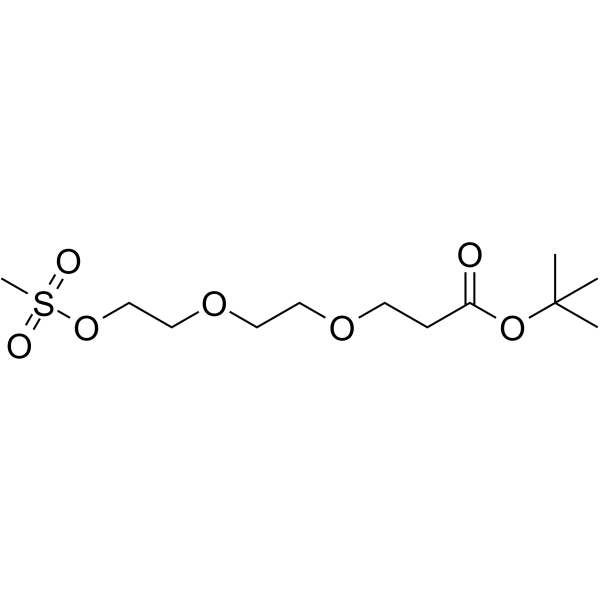 Ms-PEG2-C2-Boc Chemical Structure Ms-PEG2-C2-Boc