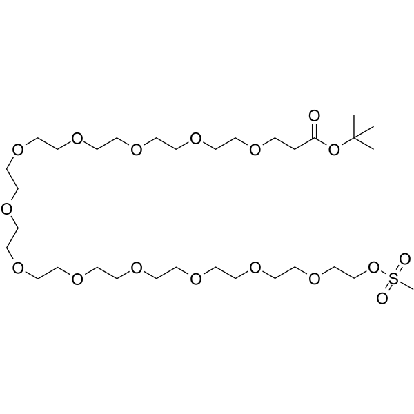 Ms-PEG12-Boc Chemical Structure Ms-PEG12-Boc