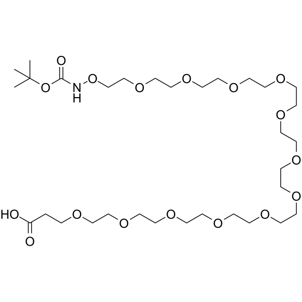 t-Boc-Aminooxy-PEG12-acid Chemical Structure t-Boc-Aminooxy-PEG12-acid