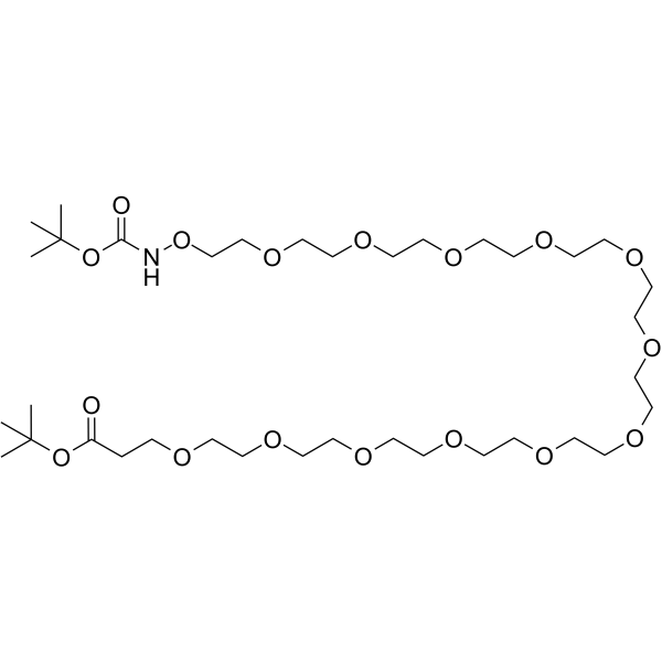t-Boc-Aminooxy-PEG12-Boc Chemical Structure t-Boc-Aminooxy-PEG12-Boc