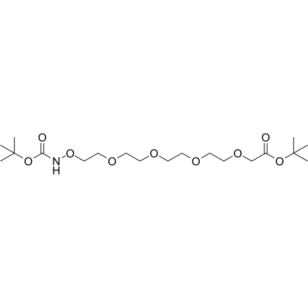 Boc-Aminooxy-PEG4-CH2-Boc Chemical Structure Boc-Aminooxy-PEG4-CH2-Boc