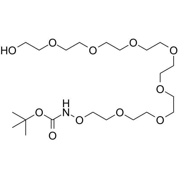 t-Boc-Aminooxy-PEG8-alcohol Chemical Structure t-Boc-Aminooxy-PEG8-alcohol
