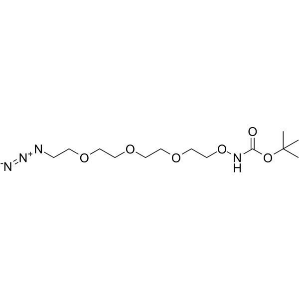 Boc-Aminooxy-PEG3-azide Chemical Structure Boc-Aminooxy-PEG3-azide