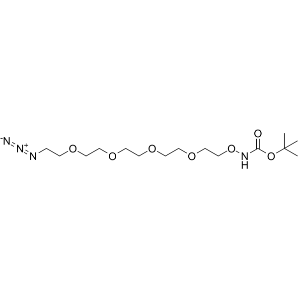 Boc-Aminooxy-PEG4-azide Chemical Structure Boc-Aminooxy-PEG4-azide
