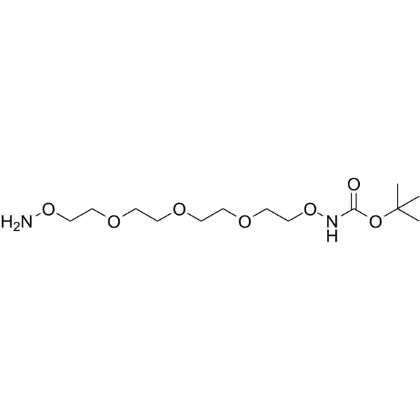 Boc-Aminooxy-PEG4-NH2 Chemical Structure Boc-Aminooxy-PEG4-NH2