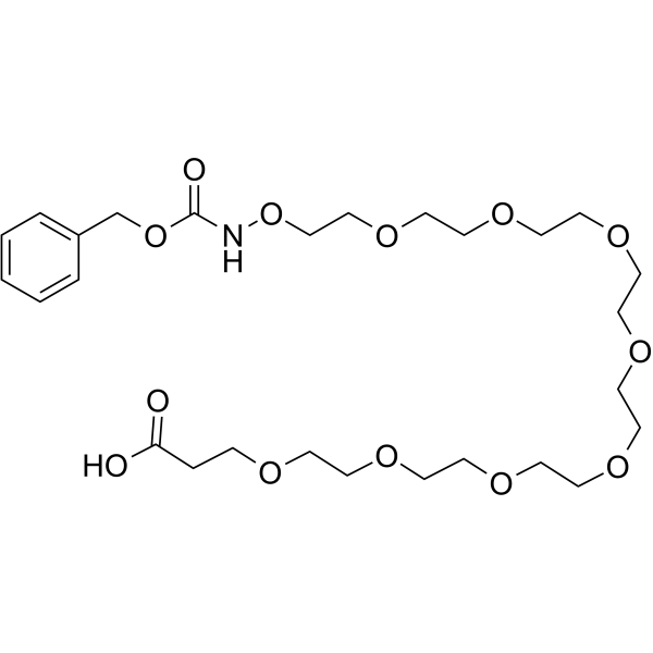 Cbz-aminooxy-PEG8-acid Chemical Structure Cbz-aminooxy-PEG8-acid