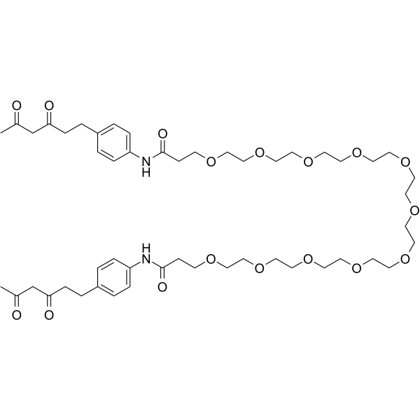 Diketone-PEG11-Diketone Chemical Structure Diketone-PEG11-Diketone