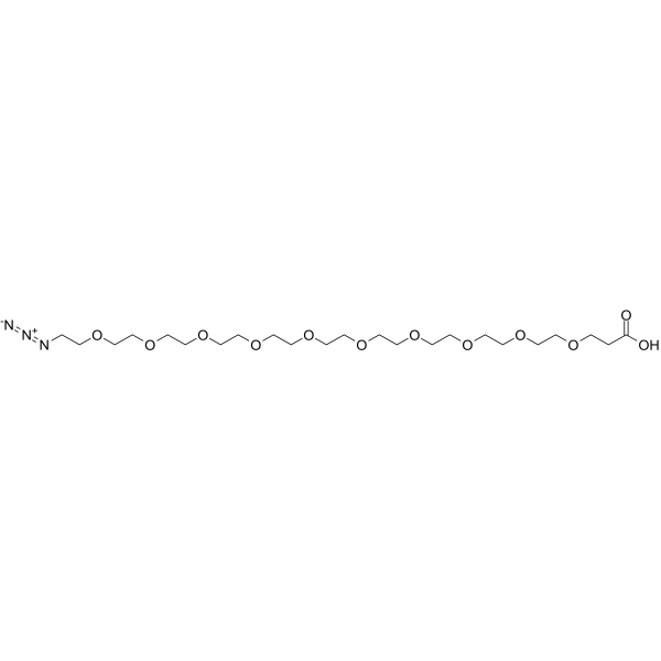 Azido-PEG10-acid Chemical Structure Azido-PEG10-acid