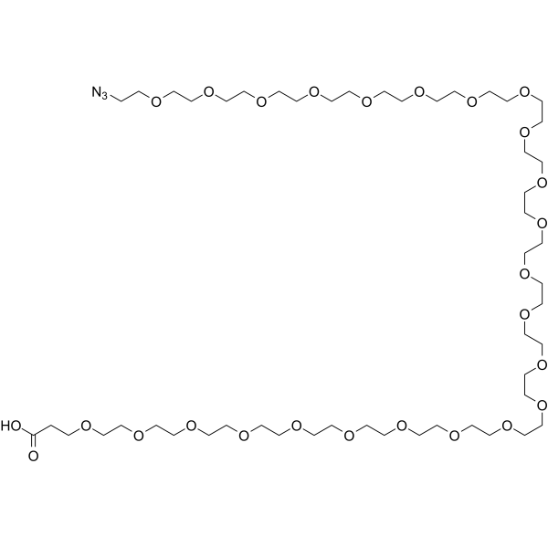 Azido-PEG24-acid Chemical Structure Azido-PEG24-acid