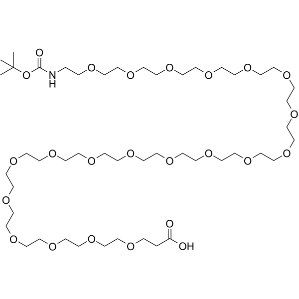 Boc-NH-PEG20-CH2CH2COOH Chemical Structure Boc-NH-PEG20-CH2CH2COOH