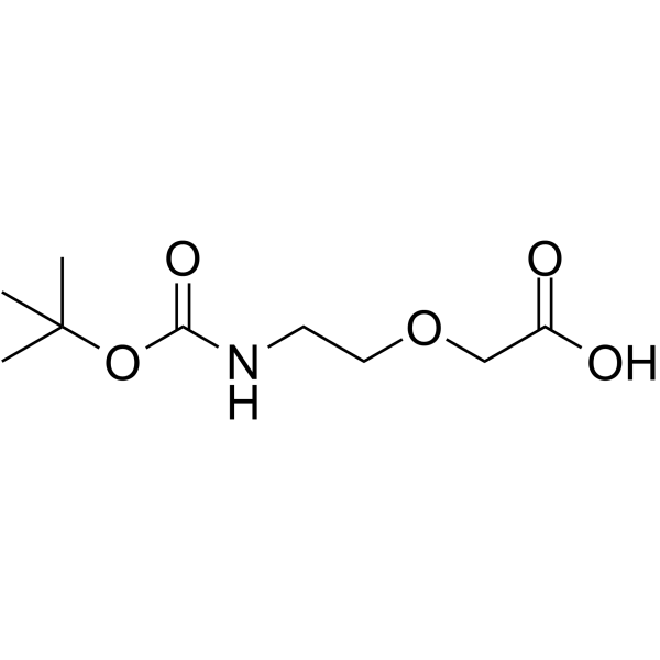 Boc-NH-PEG1-CH2COOH Chemical Structure Boc-NH-PEG1-CH2COOH