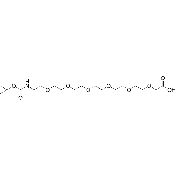 Boc-NH-PEG6-CH2COOH Chemical Structure Boc-NH-PEG6-CH2COOH