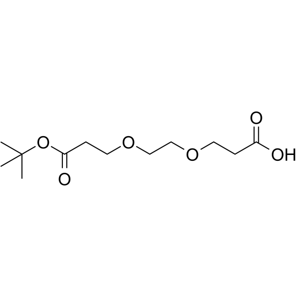 Acid-PEG2-C2-Boc Chemical Structure Acid-PEG2-C2-Boc