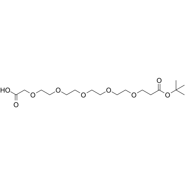 Acid-C1-PEG5-Boc Chemical Structure Acid-C1-PEG5-Boc