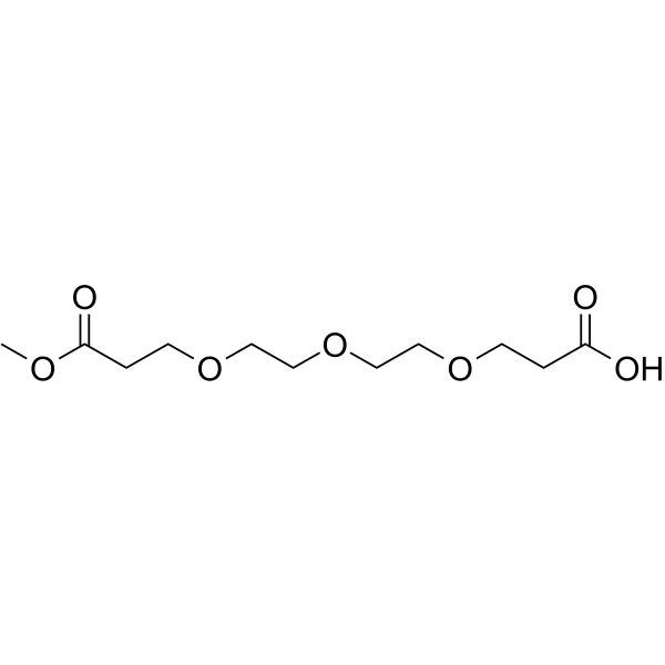 Acid-PEG3-mono-methyl ester Chemical Structure Acid-PEG3-mono-methyl ester