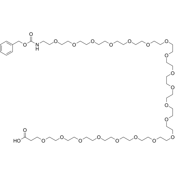 Cbz-N-amido-PEG20-acid Chemical Structure Cbz-N-amido-PEG20-acid